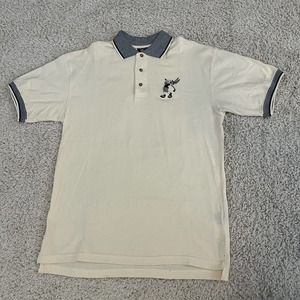 VINTAGE '98 WARNER BROS POLO SHIRT MENS MED ACME CLOTHING BUGS BUNNY GOLF SHIRT